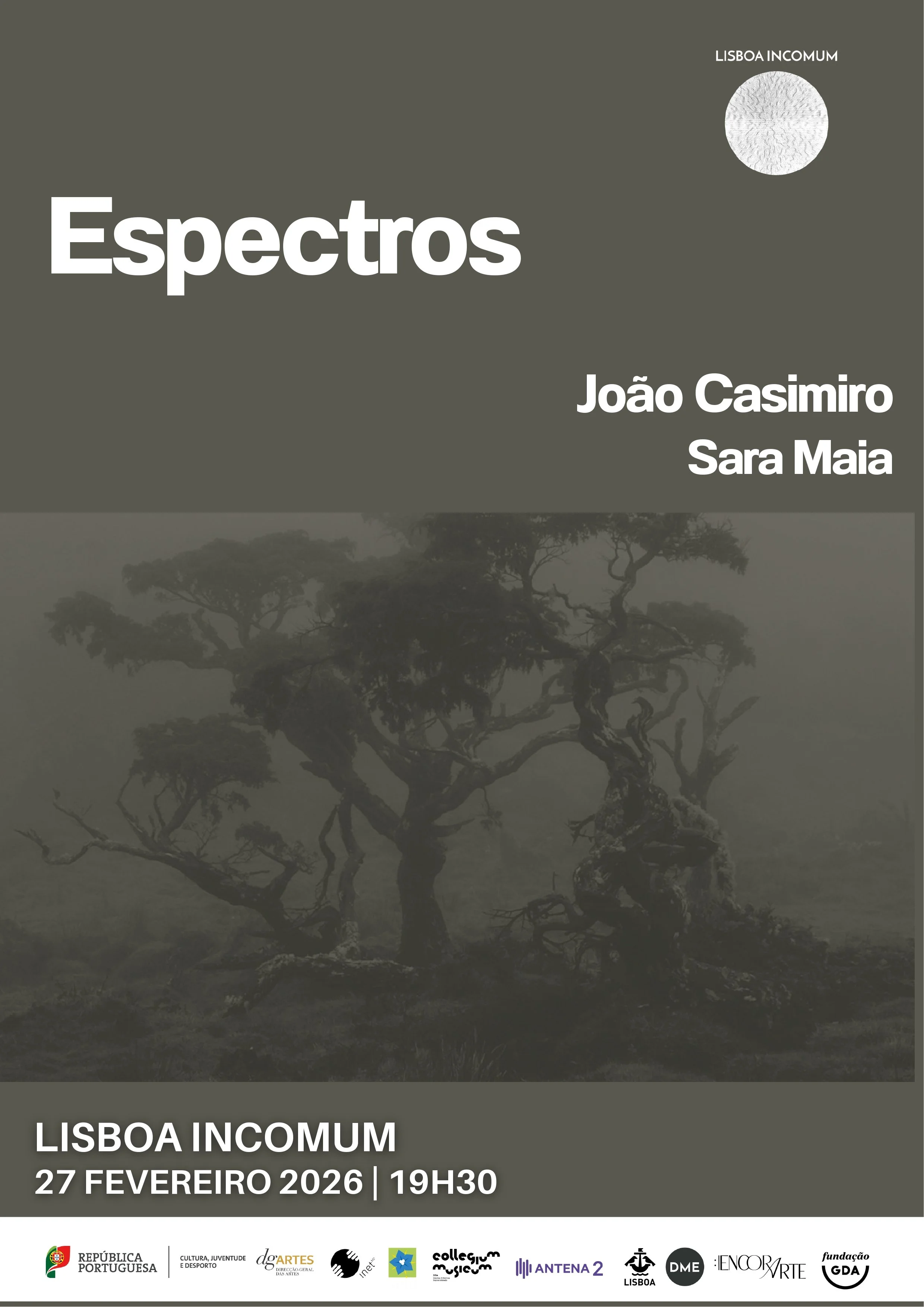 Espectros: João Casimiro de Almeida e Sara Maia