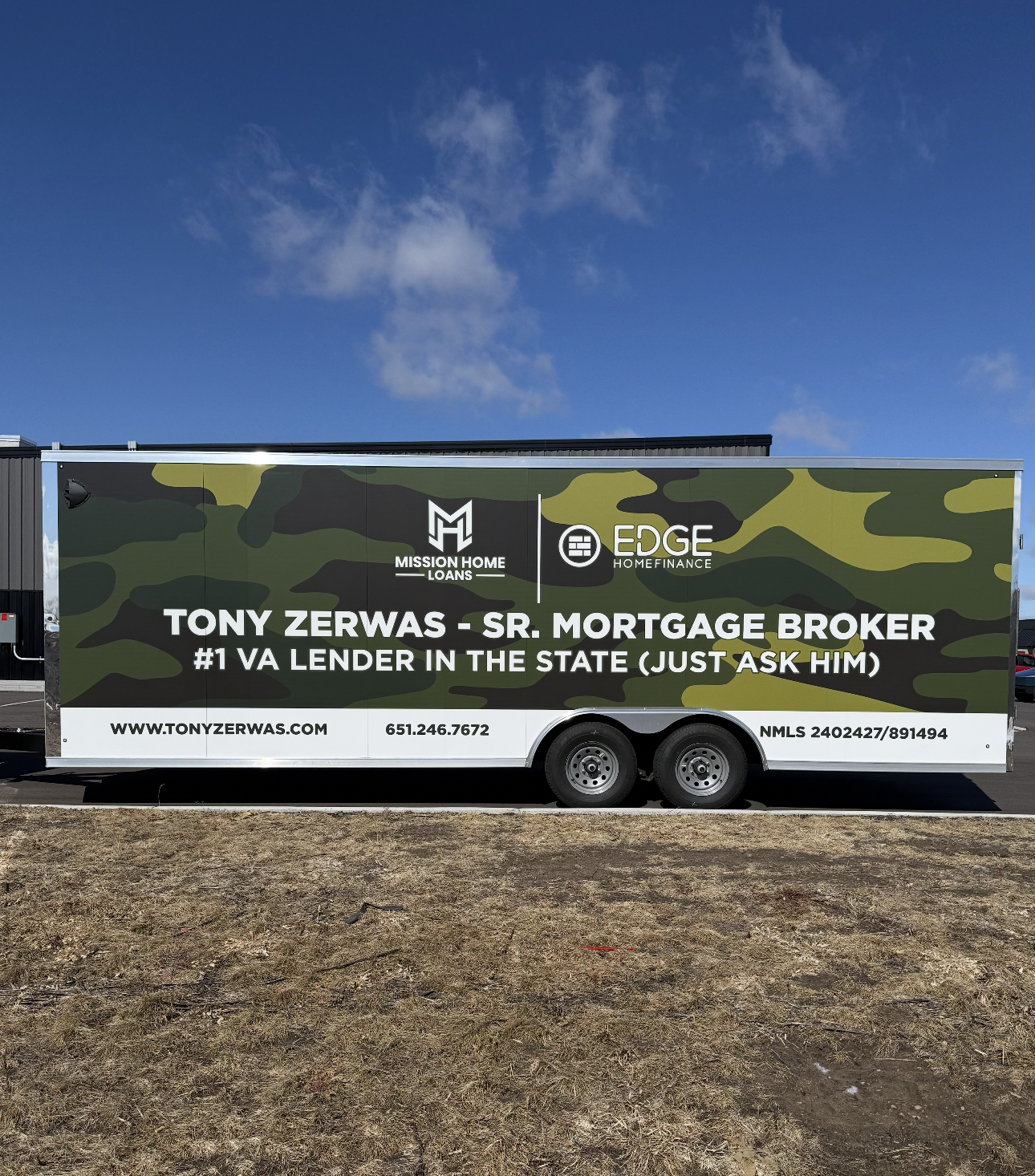 Vinyl Graphics on trailer