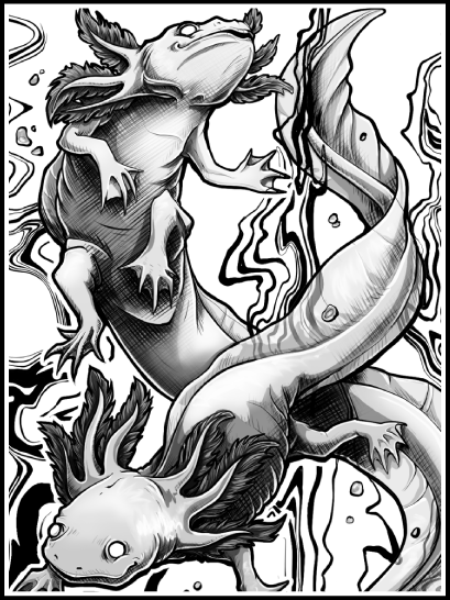 Axolotls · Print
