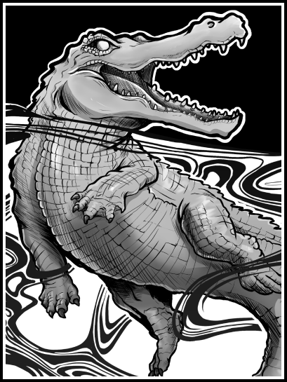 Crocodile · Print