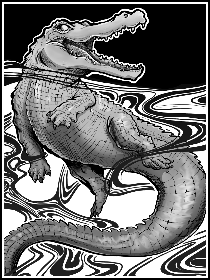 Crocodile · Print