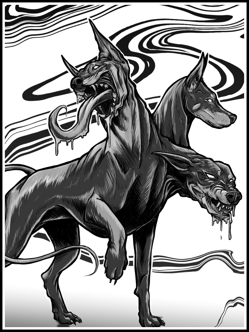 Doberman Cerberus · Print