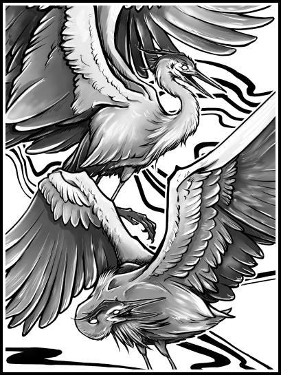 Herons · Print