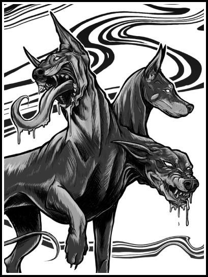 Doberman Cerberus · Print