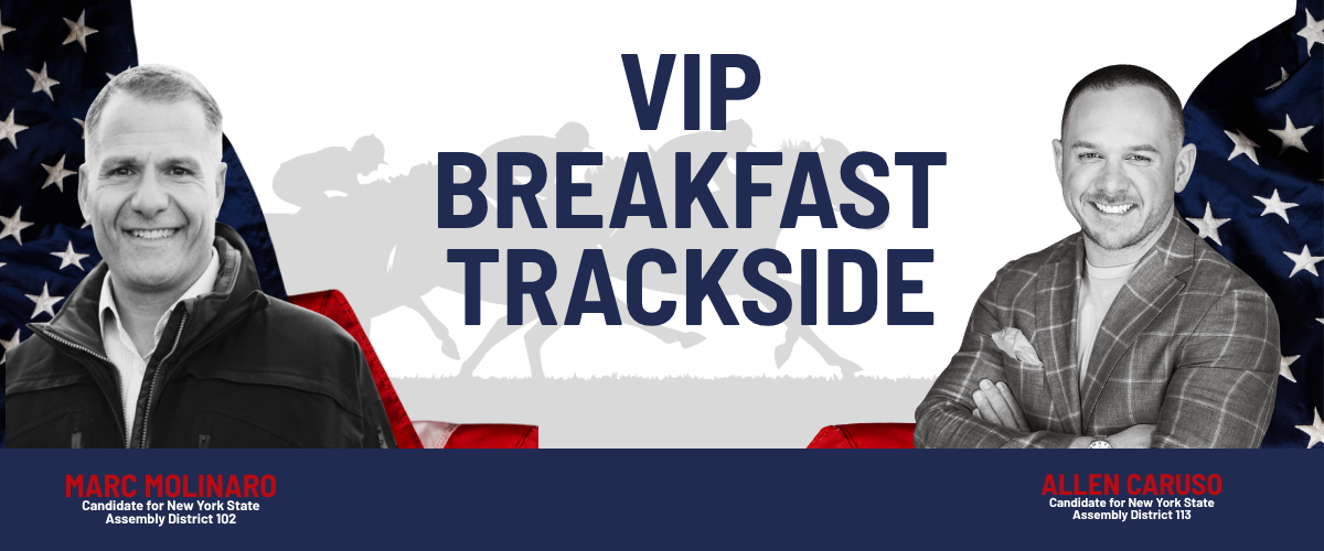 VIP TRACKSIDE BREAKFAST RECEPTION FOR ALLEN CARUSO