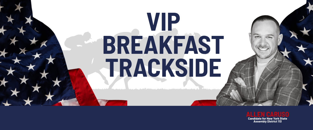 VIP TRACKSIDE BREAKFAST RECEPTION FOR ALLEN CARUSO