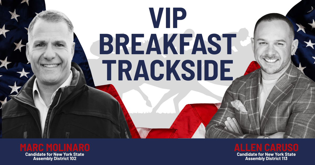 VIP TRACKSIDE BREAKFAST RECEPTION FOR ALLEN CARUSO