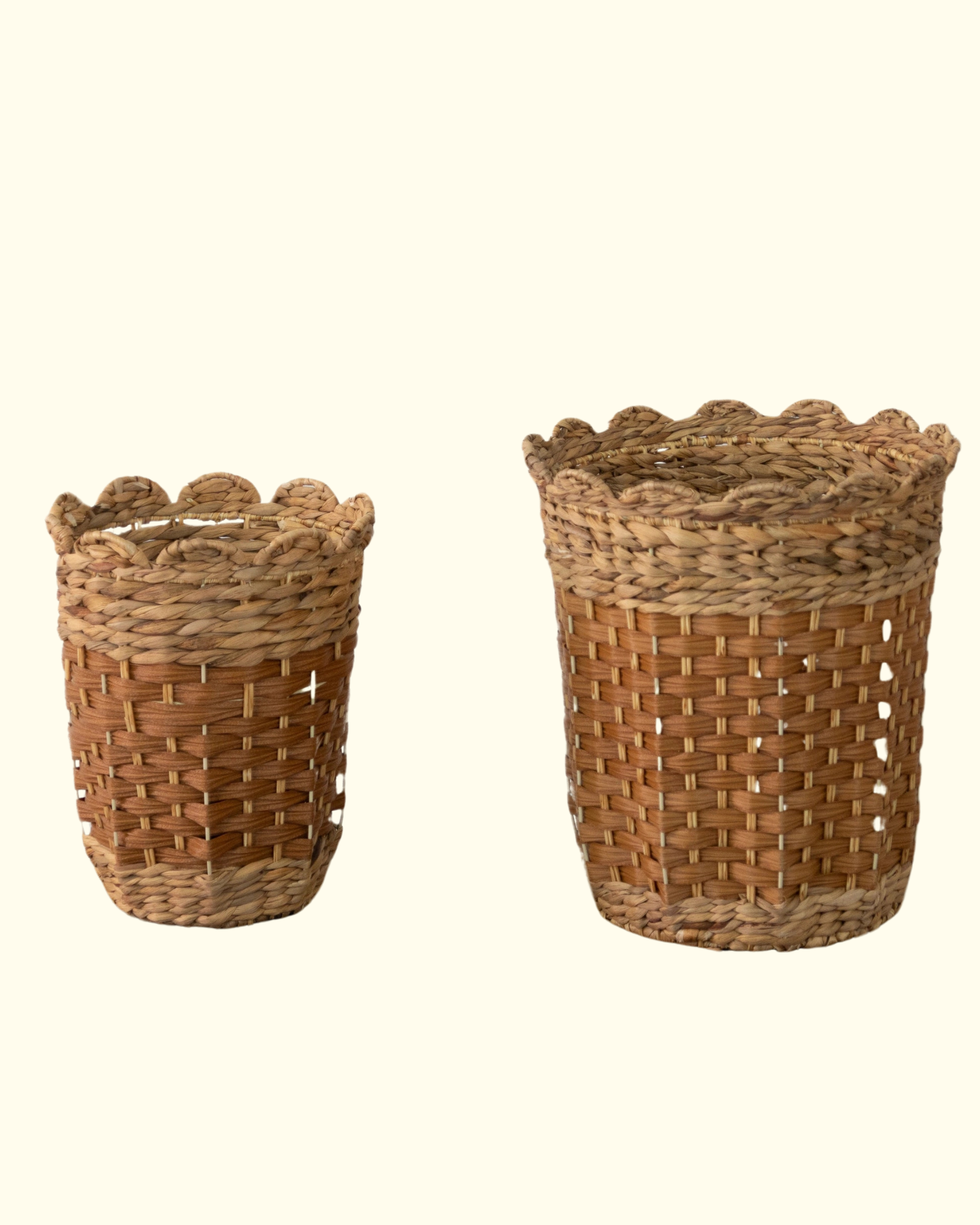 Scalloped Woven Baskets