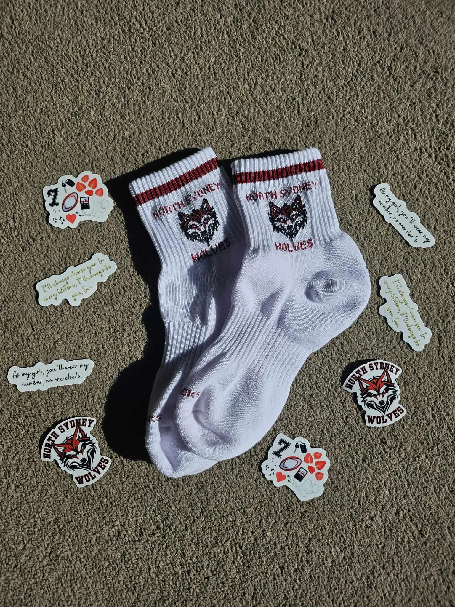 *PREORDER* North Sydney Wolves Socks (Unwritten Rules)