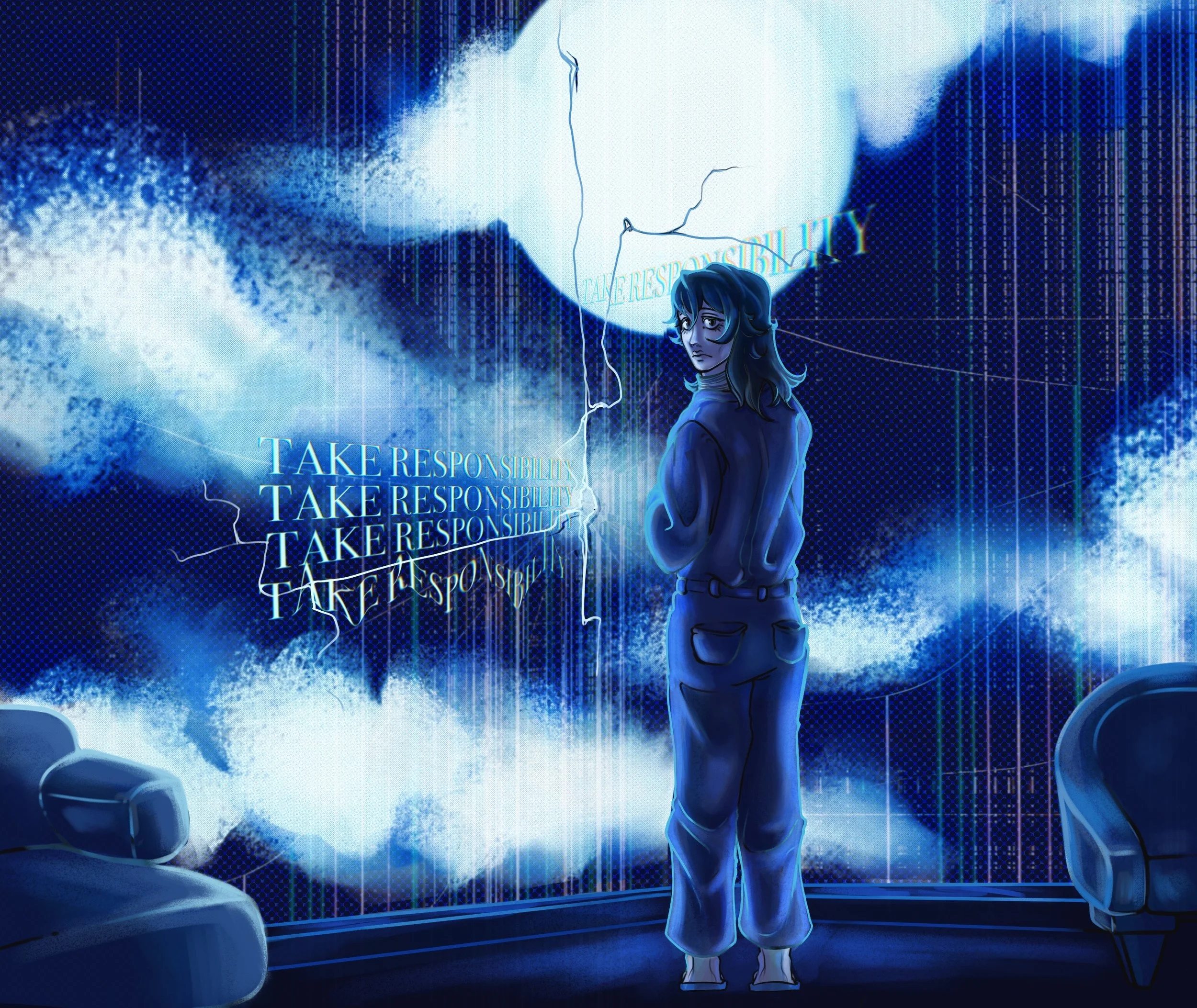 Anya fanart from indie game "Mouthwashing"- Procreate 