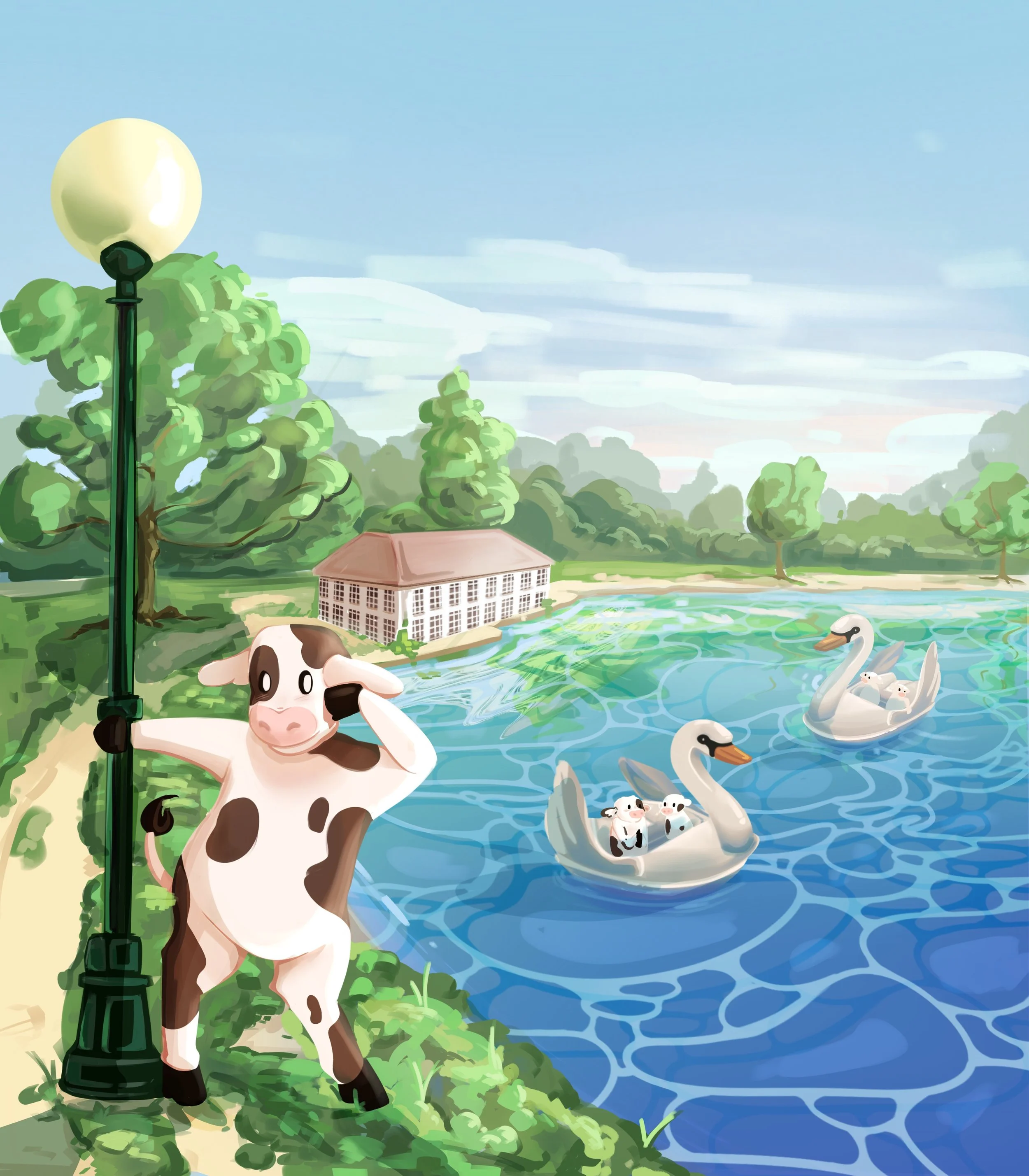 Westword Magazine accepted submission - "Cows in Wash Park"
Procreate