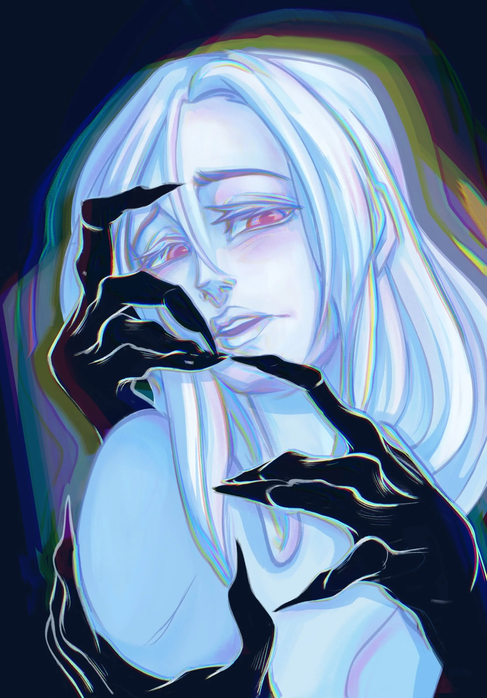 Playing with color and chromatic aberration - Procreate 
