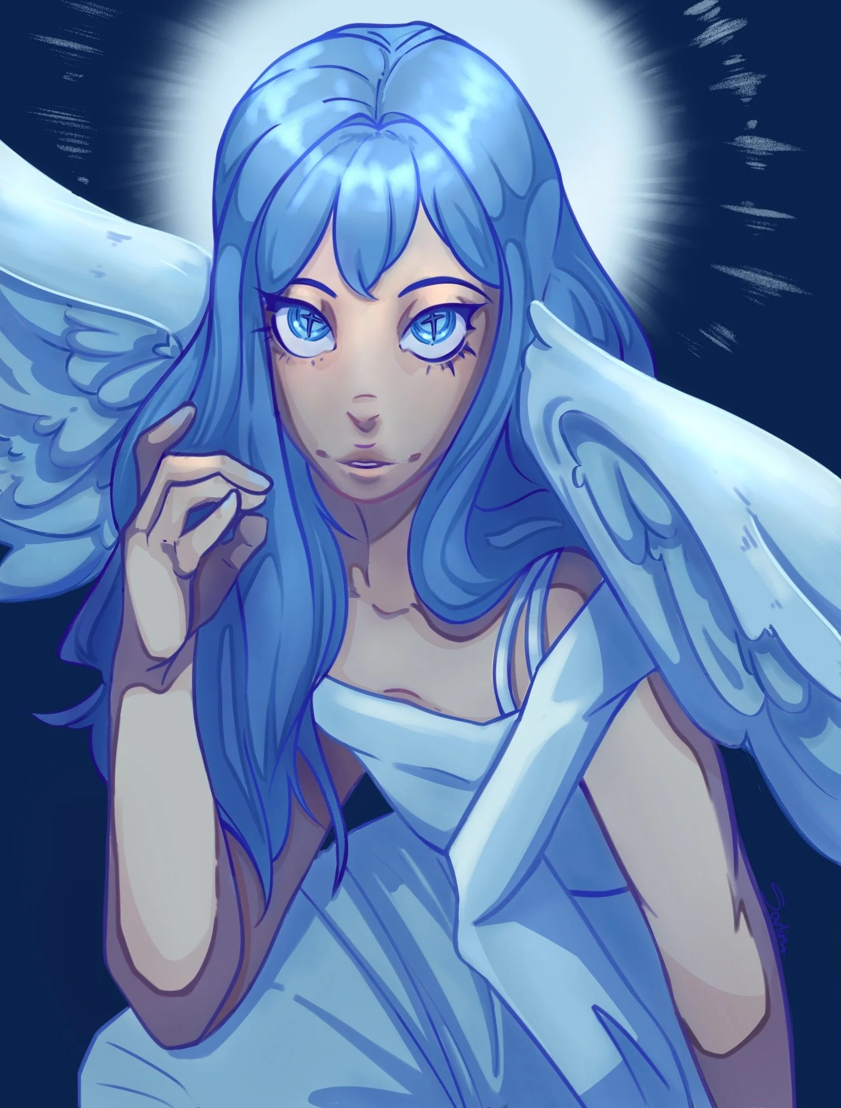 Angel rendering - Procreate 
