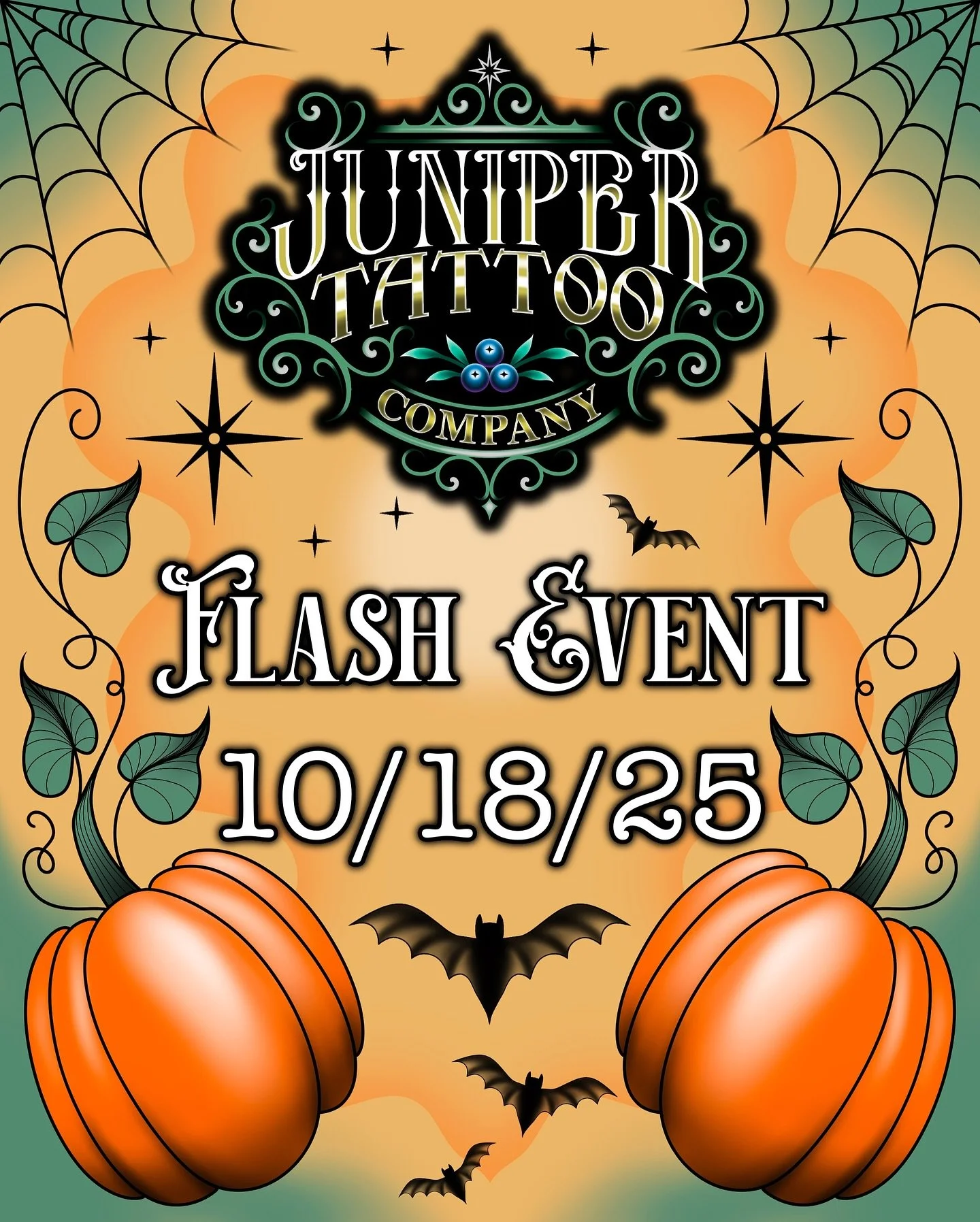 🍁 Fall Flash Day 🍂
Join us Saturday, October 18th from 10:00 to 6:00 for a one-day-only flash event!

Artists @maisentattoo and @selinatat2 will each have their own flash sheets of repeatable designs. Huge thanks to @toxiccannibal for coordinating 