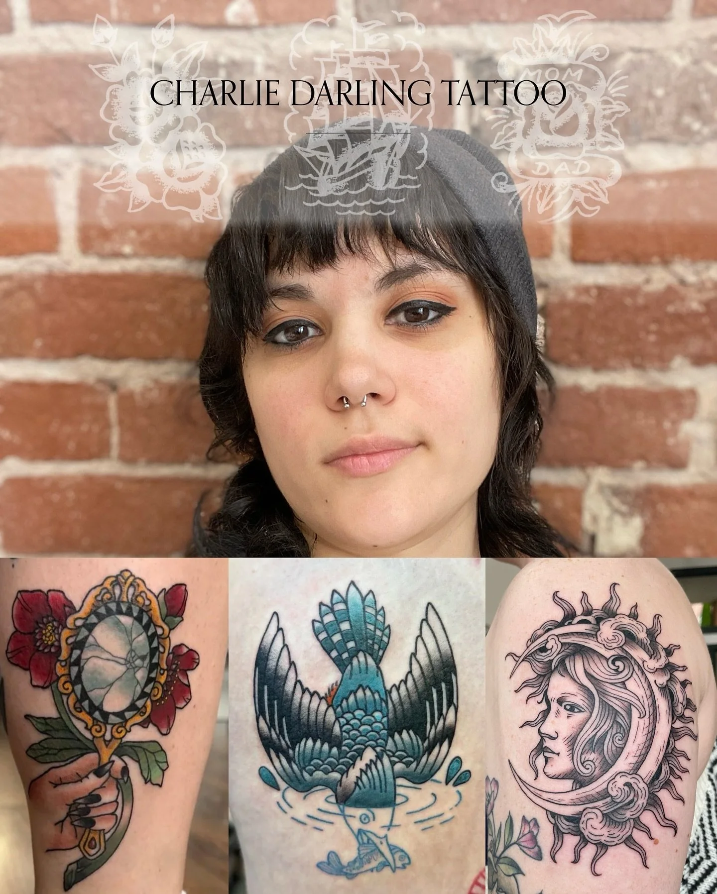 Exciting news! ✨ Please help us welcome @charliedarling_tattoo to the Juniper Tattoo Co. team this November!

Charlie Darling is a lifelong multimedia artist, specializing in neo-traditional and Americana-inspired work. With three years of profession