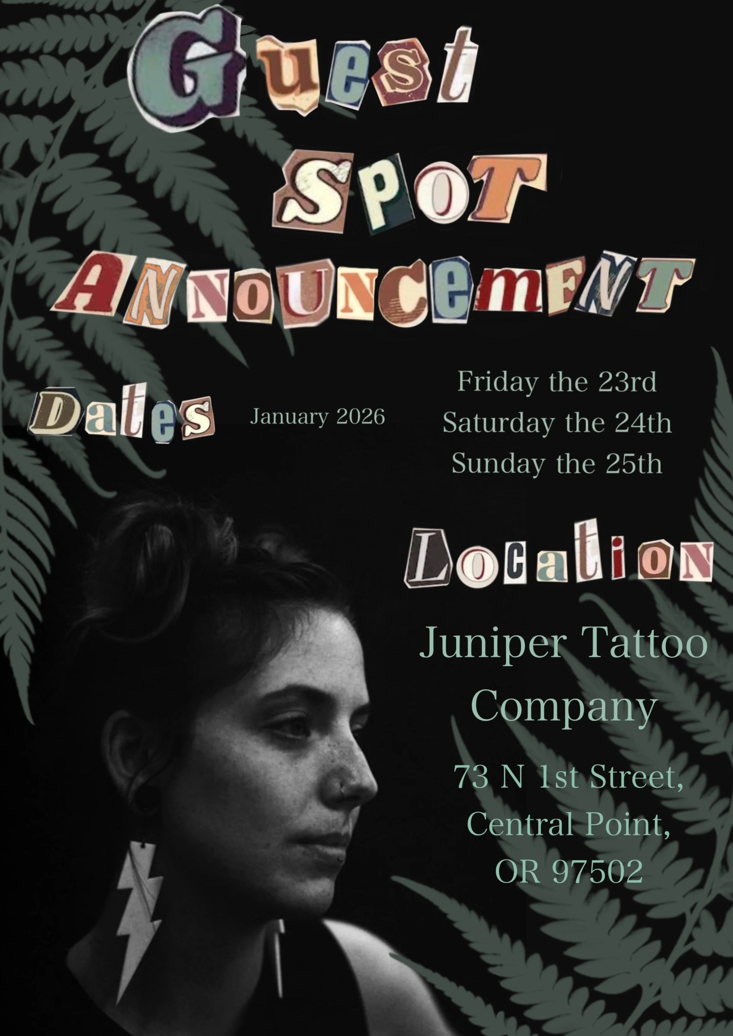 Guest Artist Melia Mellon - Jan. 23-25