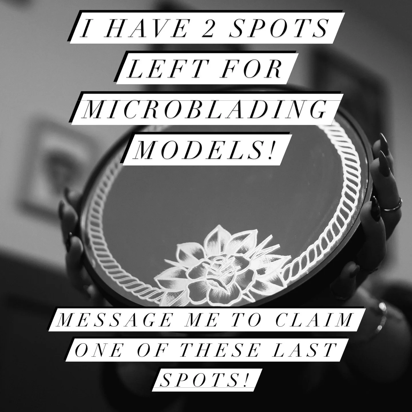 I have just 2 spots left to fill! ✨

Microblading is really great for enhancing your natural brows! It perfects shape and fullness! 

If you&rsquo;re interested in filling one of these spots, please send me a picture of your natural brows, if you hav