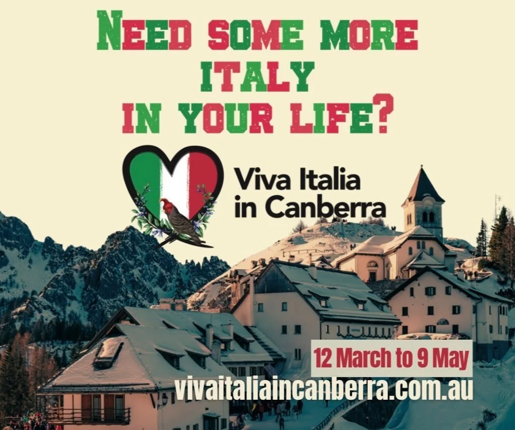 If you fell in love with Italy during the Winter Olympics, then prepare to indulge yourself in the VIVA ITALIA IN CANBERRA festival, which will take over the capital from March 12 until May 9. We have a huge variety of events coming up including sens