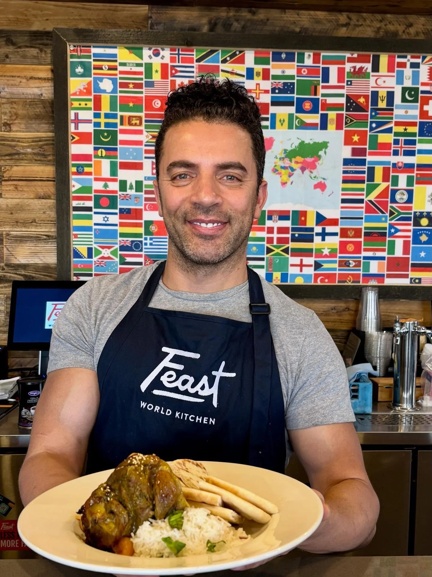 Stop by for Rabah&rsquo;s Algerian cuisine today. Check out that Lamb Tagine! 
Lunch is on until 2 and dinner is 4-8 tonight.