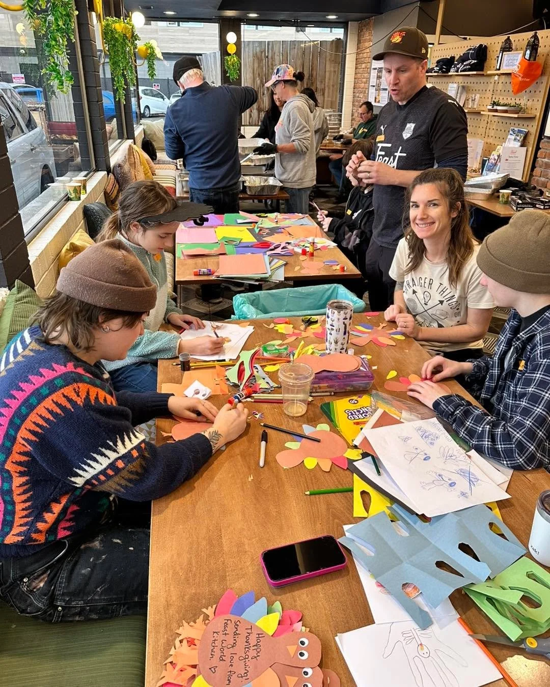 Happy Thanksgiving 2025! Can&rsquo;t have an organization called Feast and not do something special for Thanksgiving &mdash; so the tradition continues! Feast Chefs Shaista and Suzanne and Maisa did a ton of cooking, and this morning our awesome volu