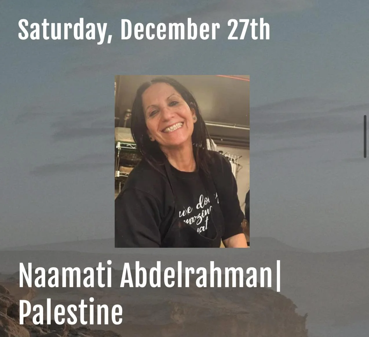 Reminder! Feast is closed Friday 12/26 but we&rsquo;ll have Palestinian (Chef Naamati) and Taiwanese (Chef Vicky) meals for you Saturday and Sunday! From all of us at Feast we wish you a happy holiday season and many blessings in the new year!