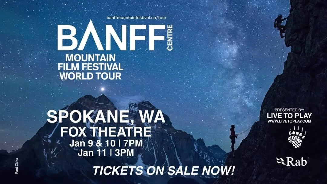 The Banff Centre Mountain Film Festival World Tour is BACK in Spokane &mdash; and this year marks 50 years of mountain inspiration.

Join us for three unforgettable nights of world-class adventure films, breathtaking landscapes, and powerful stories 