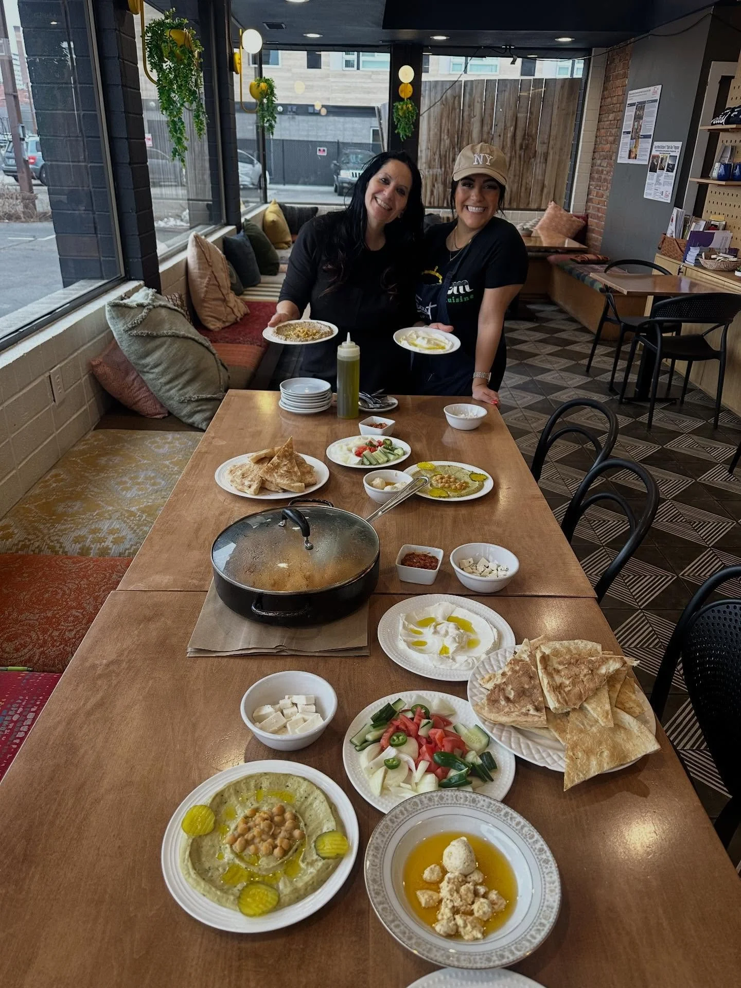 Even with a full menu today, Naamati always makes sure the whole team is fed before we start the day ❤️
Palestinian brunch is the best. Come get yours