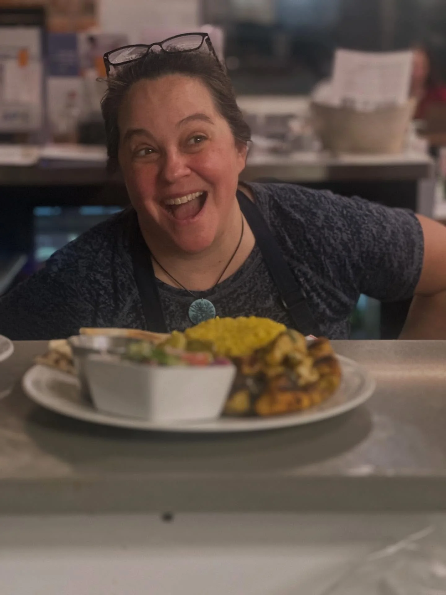 Big smiles, full plates, and a whole lot of heart! 😄🍽️ Lynn (pictured) and our volunteers are the secret ingredient that makes everything better.