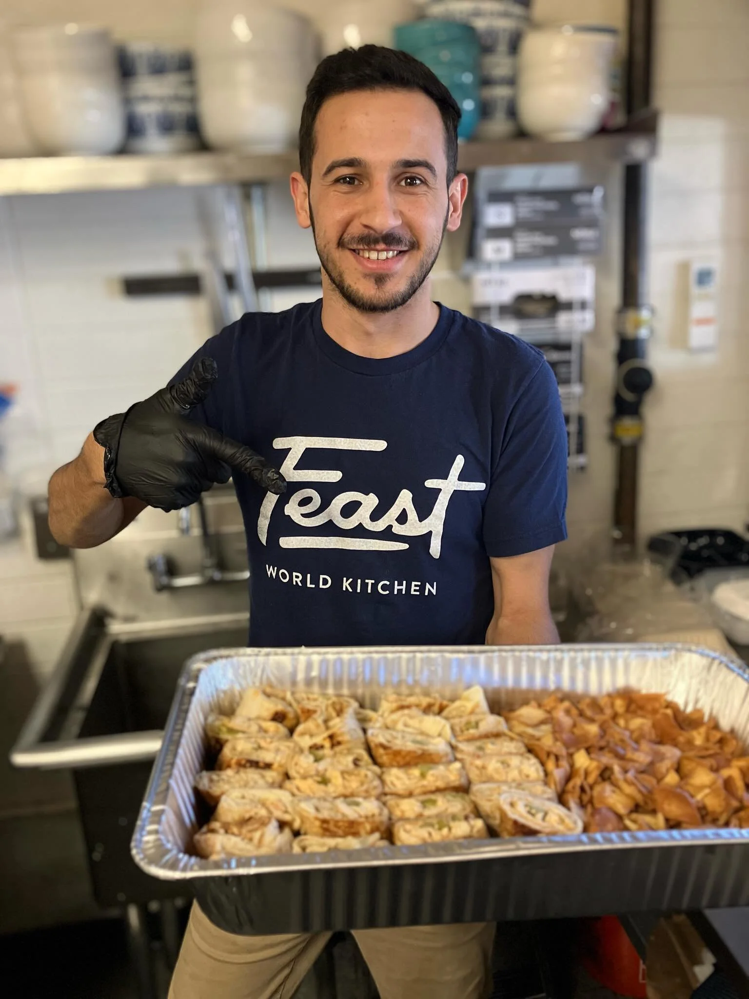 Chefs Abdelrahman &amp; Rana are cooking up a storm today! Head to Feast for some Syrian favorites. Lunch is on until 2 and dinner is 4-8 tonight.