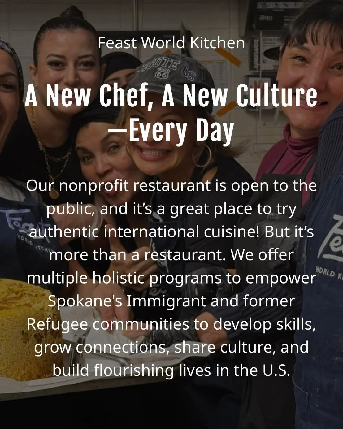 Don&rsquo;t miss another great week of Feast chef partners bringing the best flavors from their original home cultures to Spokane! Check out the lineup and see all menu details at www.feastworldkitchen.org!