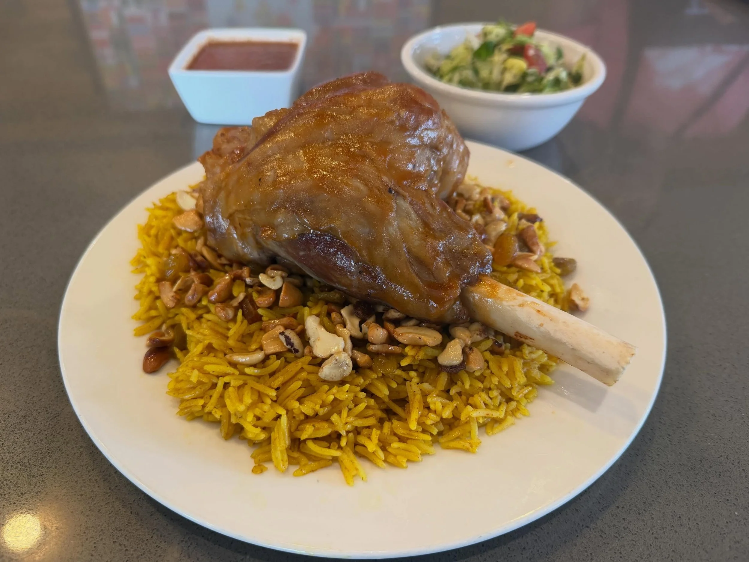 Chef Yousef is serving up mouthwatering lamb shank, chicken shawarma, and more you won&rsquo;t want to miss! Lunch 11-2, dinner 4-8pm!