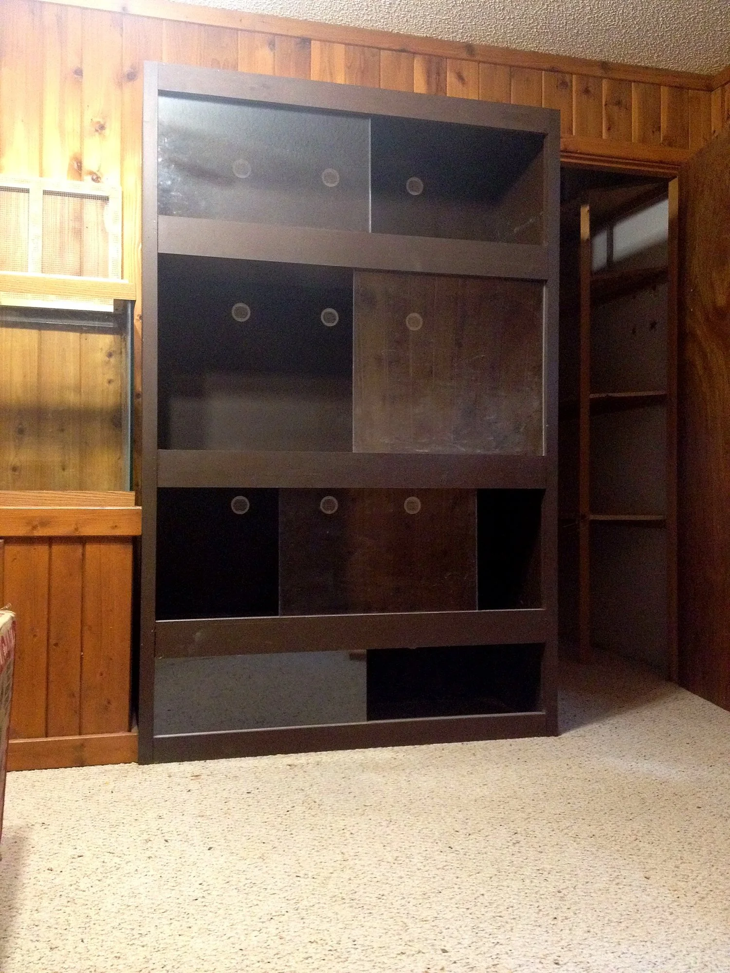 Glass-front display cabinet
