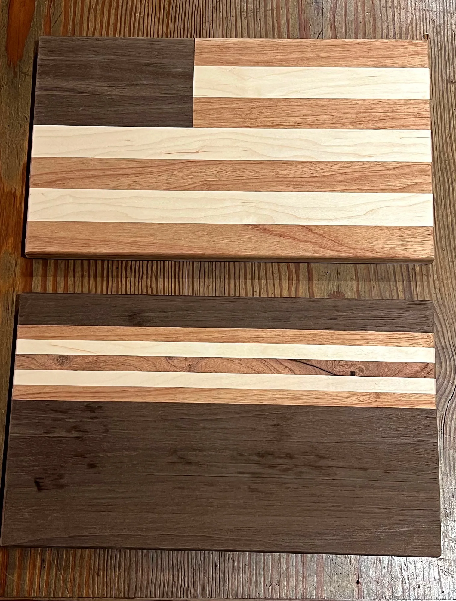 Flag-pattern cutting boards