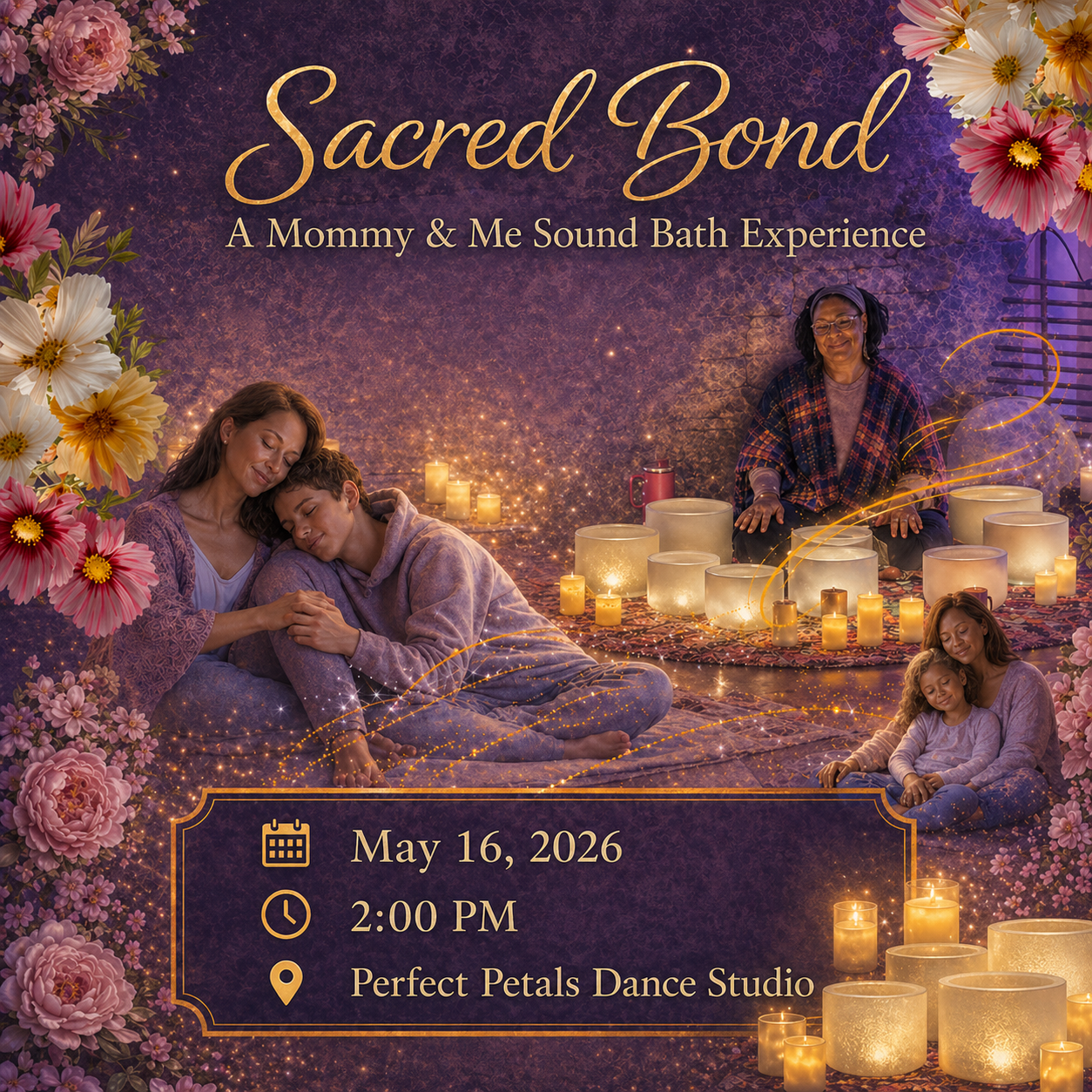 Sacred Bond: Mommy & Me Sound Bath Experience @ Perfect Petals Dance Studio