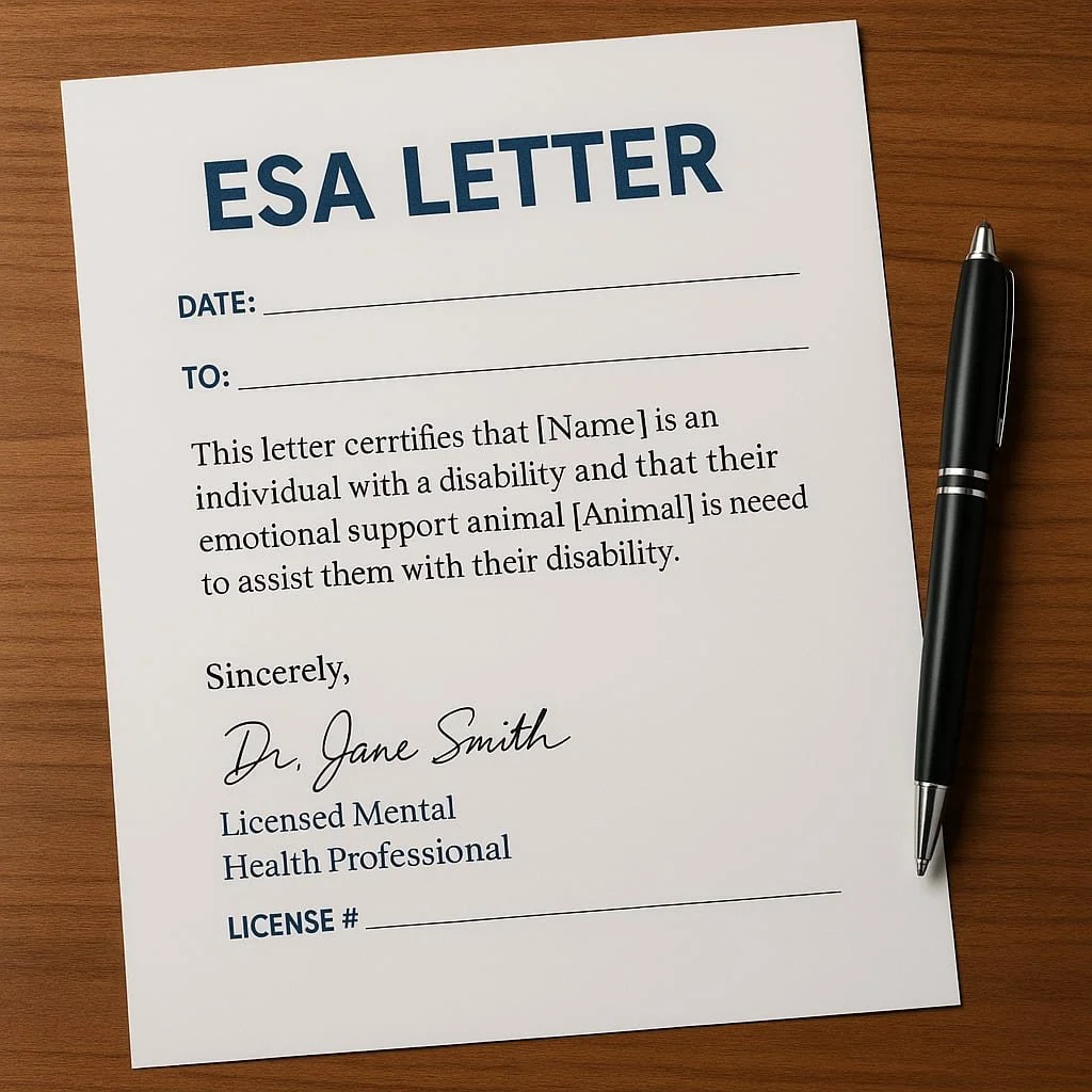 Emotional Support Animal (ESA) Clinical Evaluation