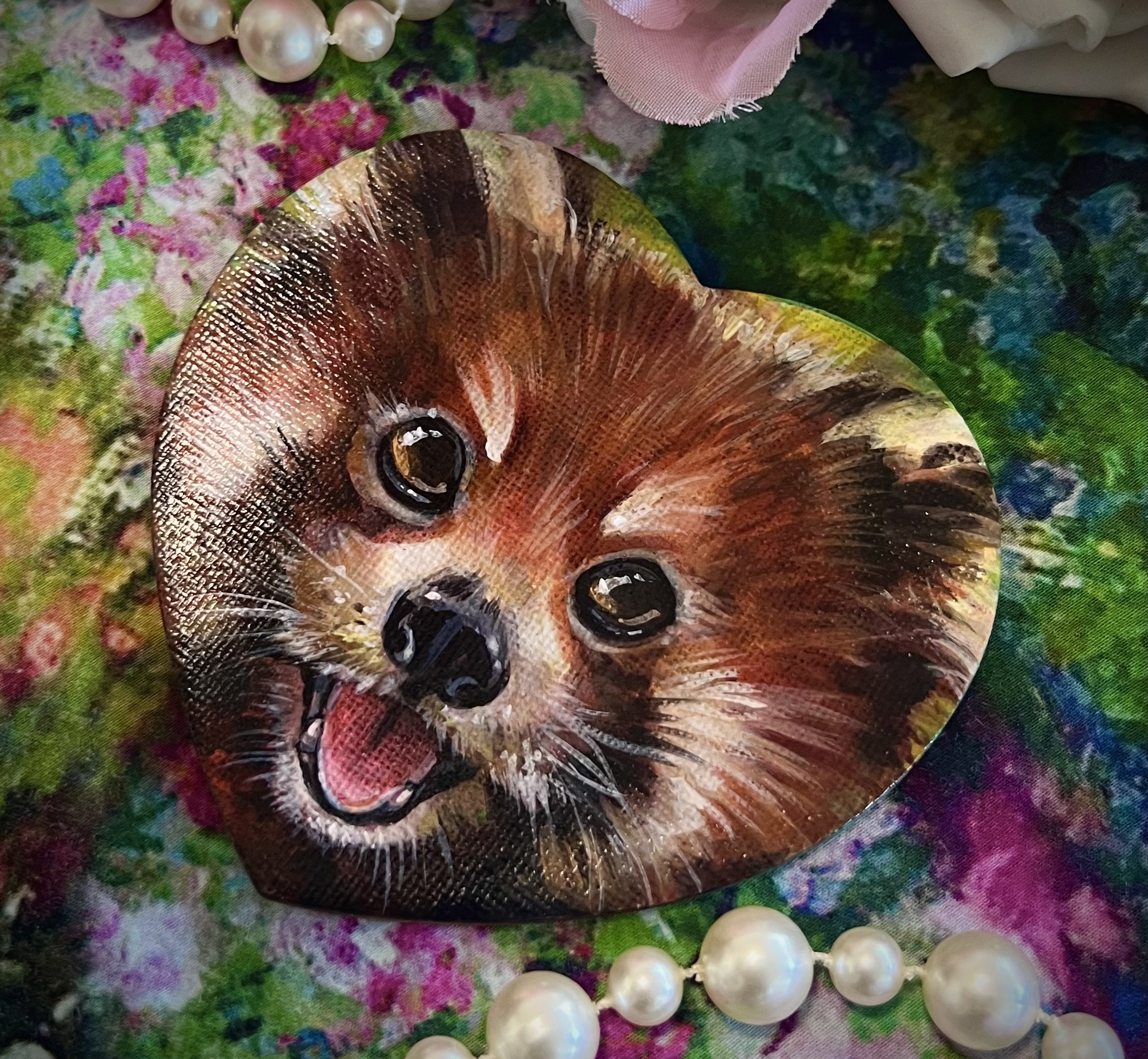 Red panda fridge magnet