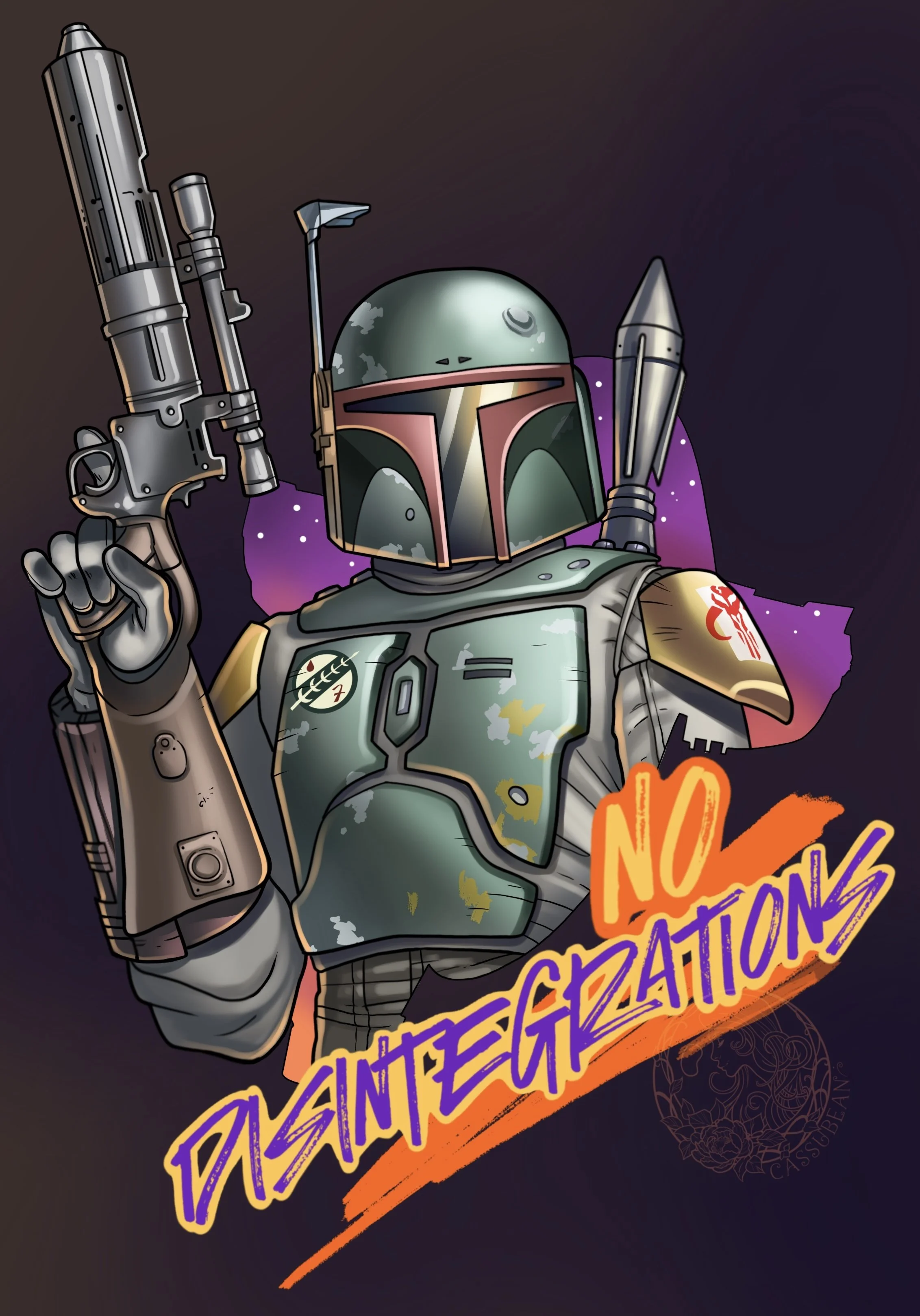 Boba Fett tattoo flash