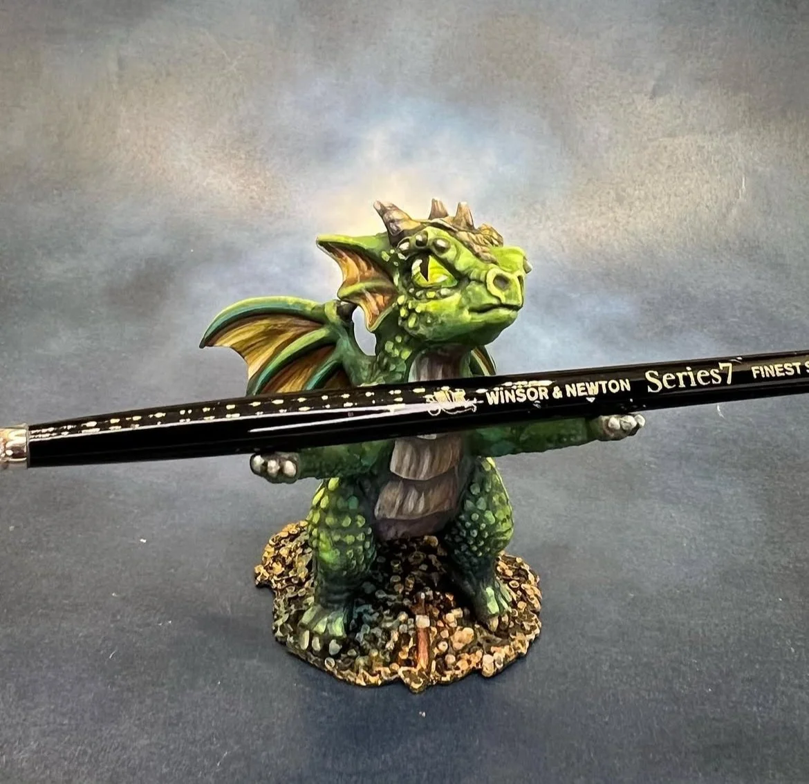 Reaper Miniatures Rocky the Dragon brush-holder