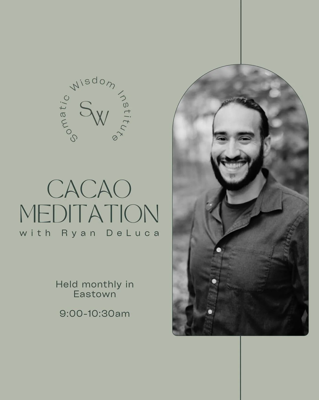 ✨cacao✨

Cacao Meditation with Ryan DeLuca
Friday, October 31 
9:00 - 10:00am

Our heart is often seen as the seat of intuition &mdash; the place within where we can listen deeply and remember who we truly are.

Join us for a morning of connection an