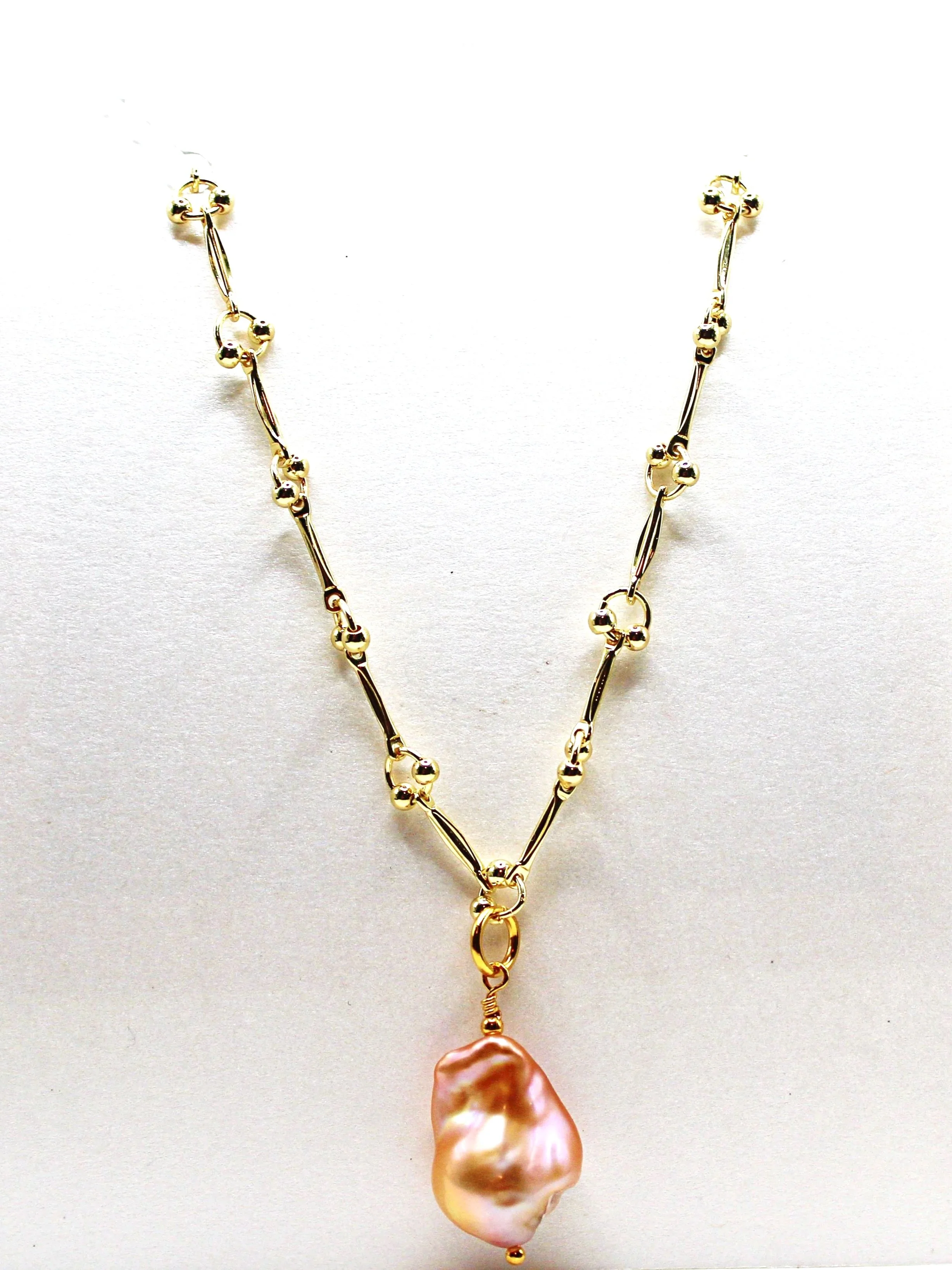 Golden Peach Necklace
