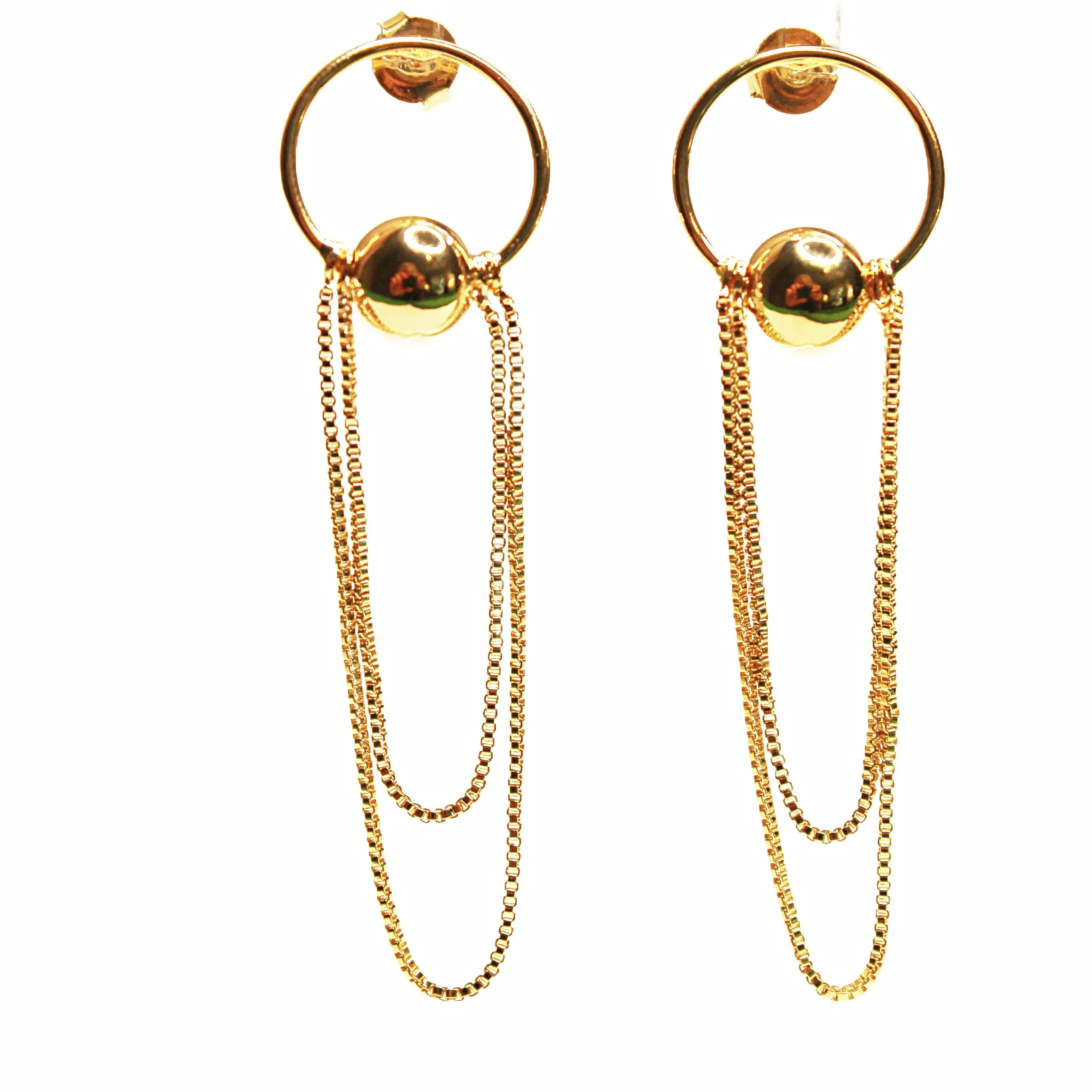 Golden Cascade Earrings