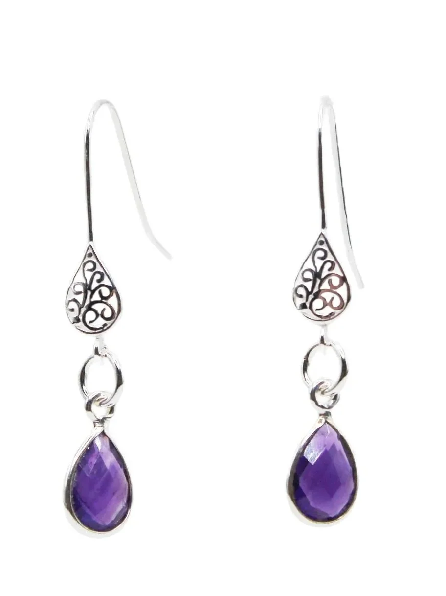 Violet Dew Earrings