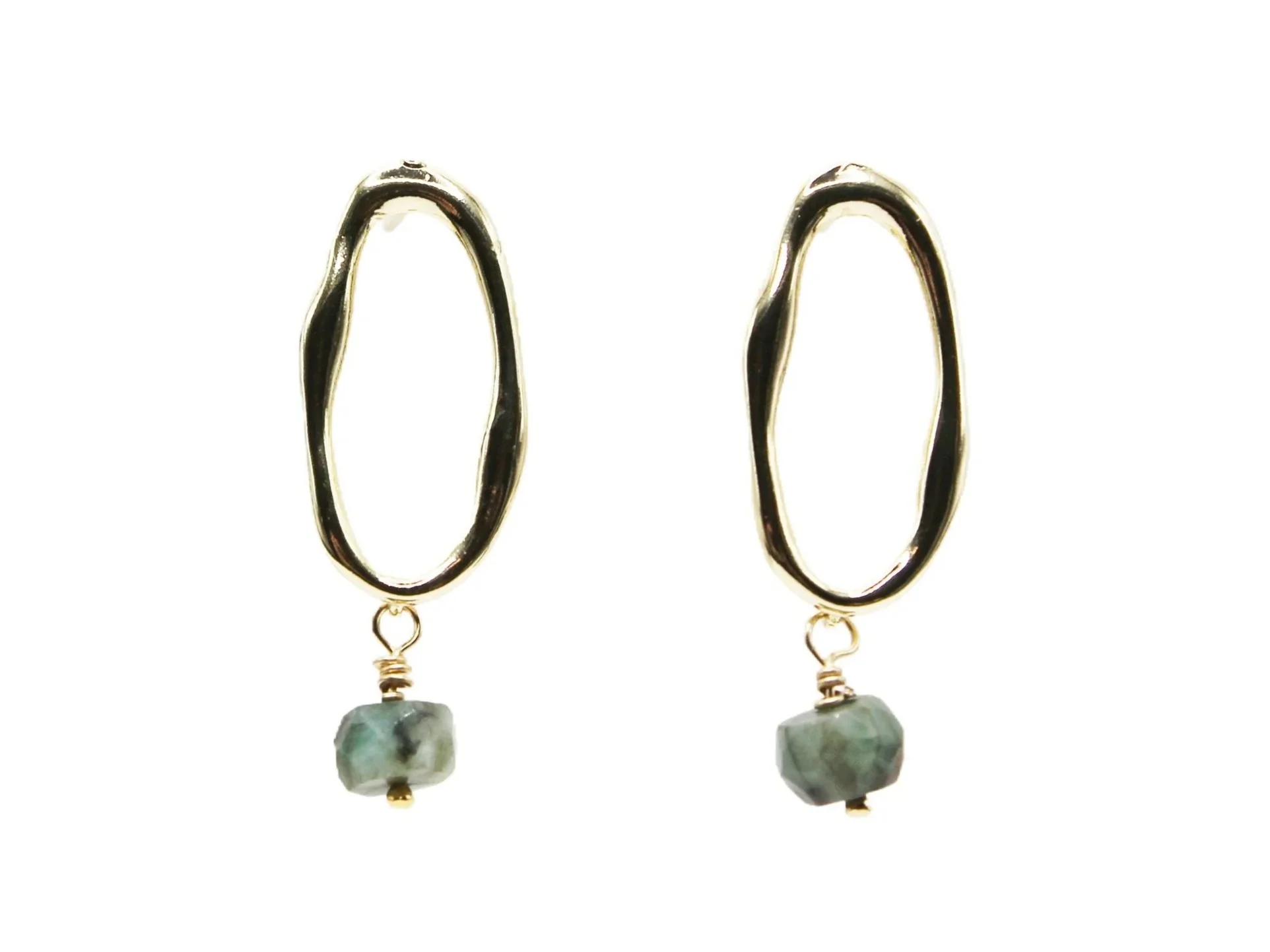 Emerald Lustre Earrings