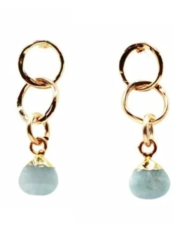 Halo Sea Breeze Whirl Earrings