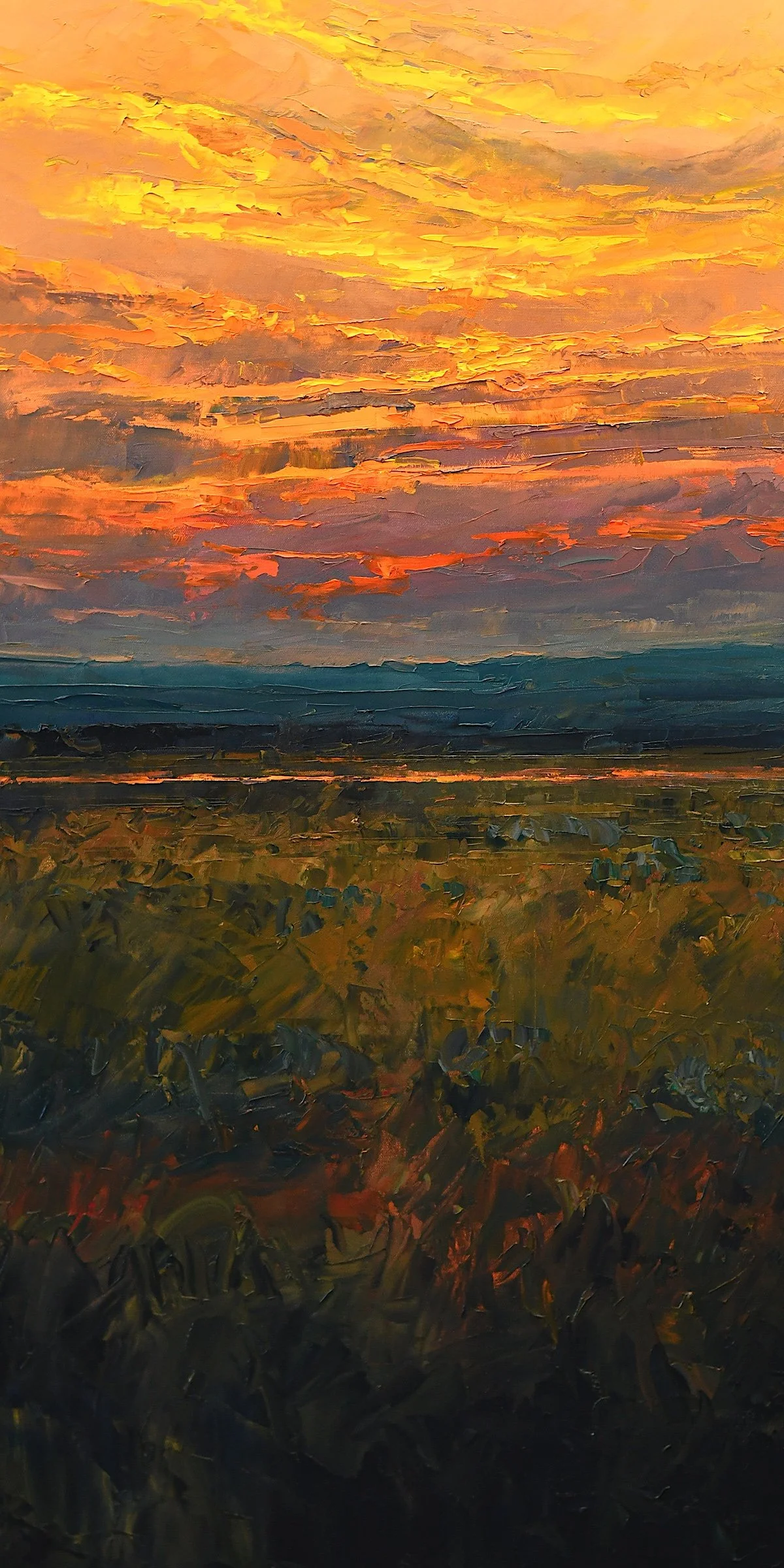 Evening Heat 48x24