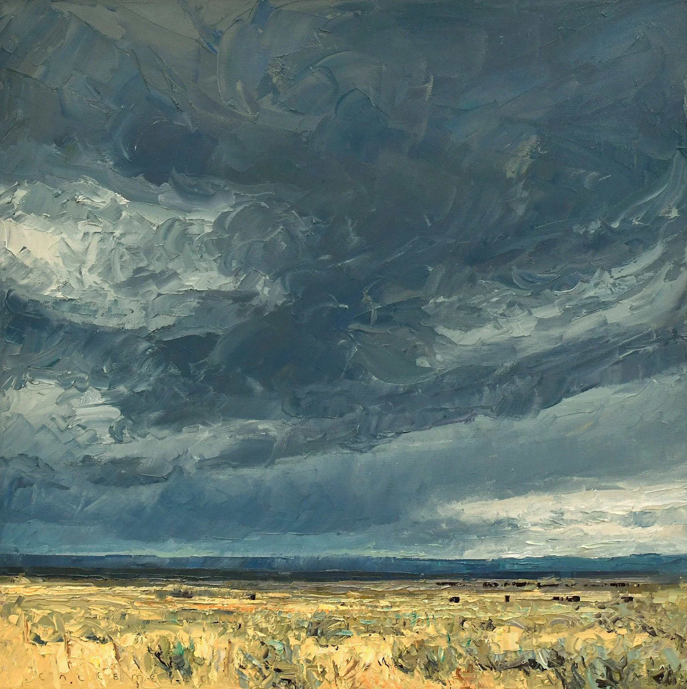 Riding in the Wind 24x24