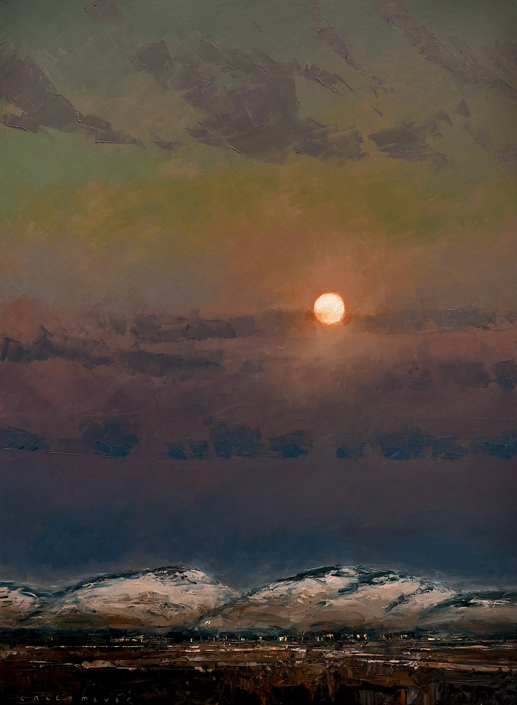 Moon Over Missoula 48x36 $8,600