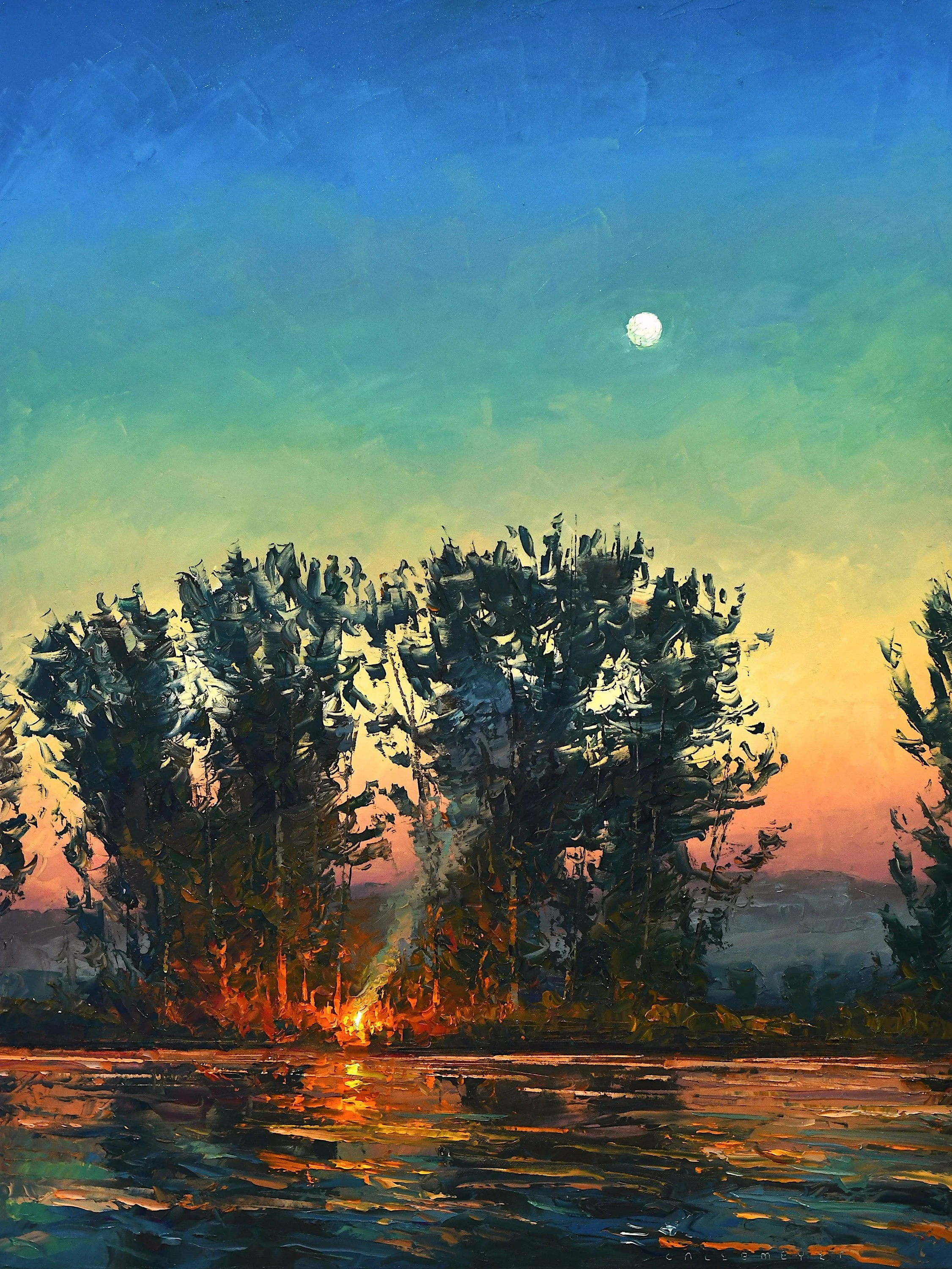Full Moon Camp 
48x36
$8,200