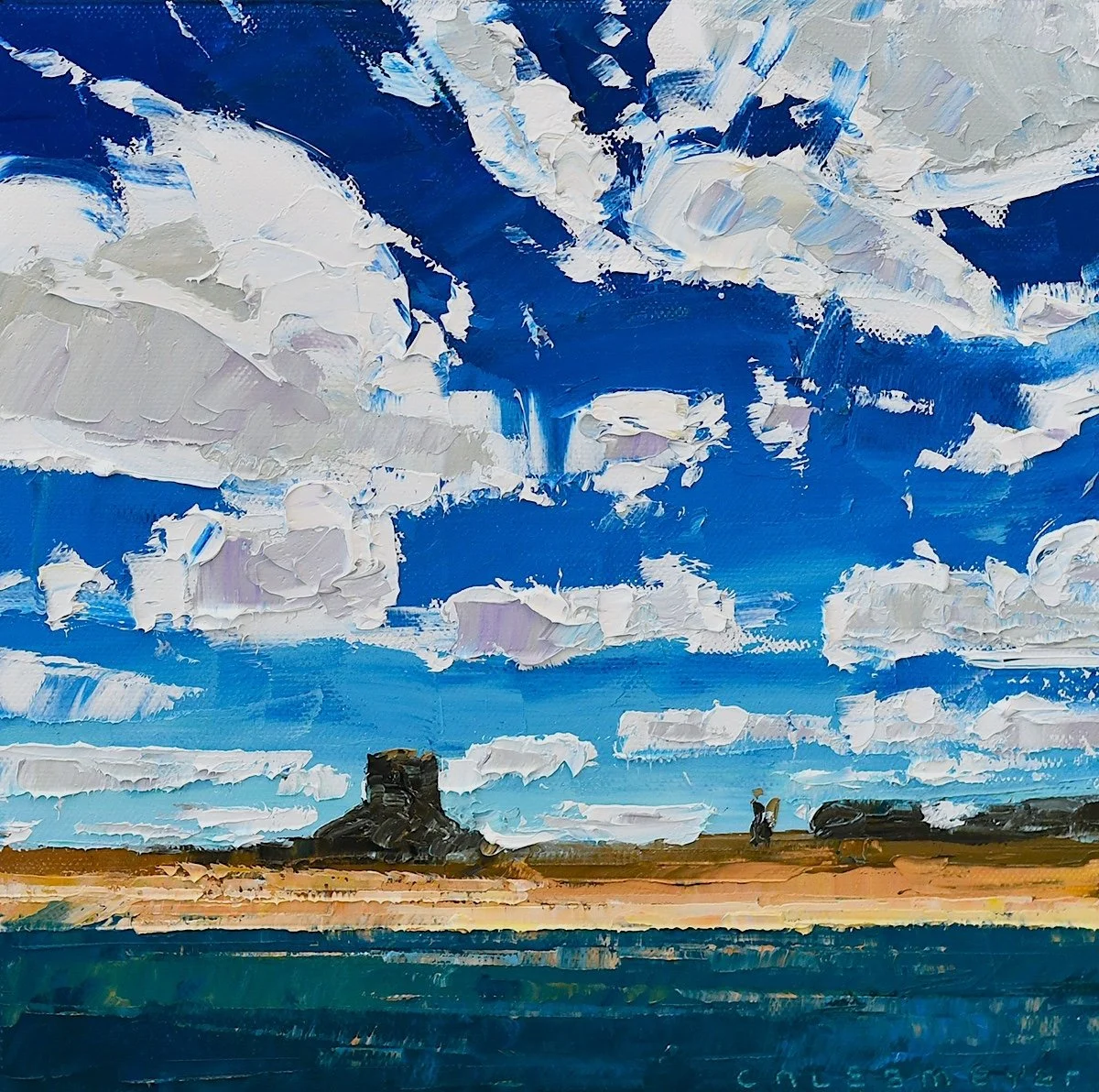 A Lake in the Desert Study 10x10