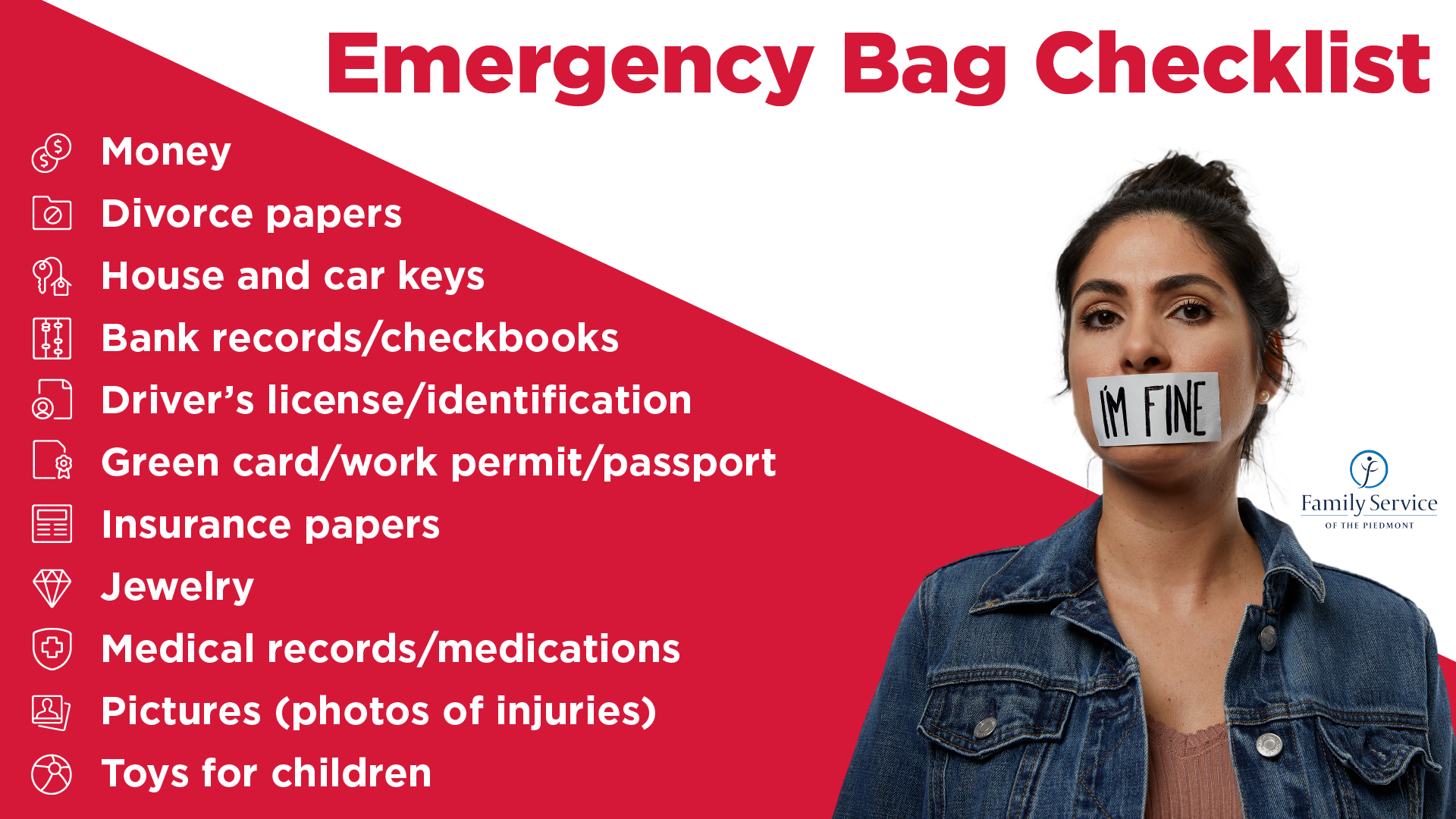 Practical content series - Emergency bag checklist